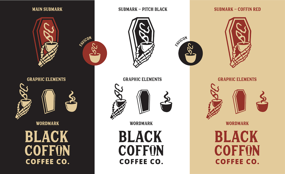 Various versions of the logos and graphic elements